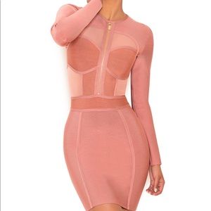 House of CB ‘Tonia’ Bandage and Mesh Dress, Size M